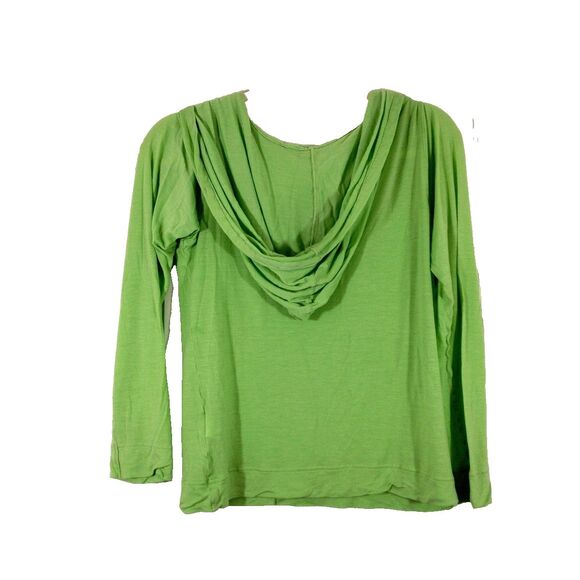 ADIDAS Womens Small Top Cowl Neck Hoodie Pullover Long Sleeve Lightweight Active - Picture 2 of 6